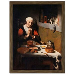 Artery8 Maes Old Woman Saying Grace The Prayer Without End Artwork Framed Wall Art Print 18X24 Inch Artery8 Maes Old Woman Saying Grace The Prayer Without End Artwork Framed Wall Art Print 18X24 Inch