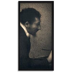 Artery8 Seurat Portrait Artist Edmond Francois Aman-Jean Painting Framed Wall Art Print Long 25X12 Inch Artery8 Seurat Portrait Artist Edmond Francois Aman-Jean Painting Framed Wall Art Print Long 25X12 Inch