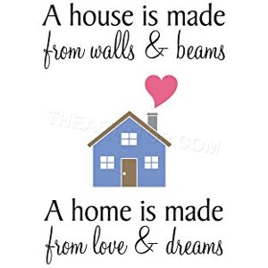Wee Blue Coo Quote House Made Home Love Dreams Text Wall Art Print Wee Blue Coo Quote House Made Home Love Dreams Text Wall Art Print