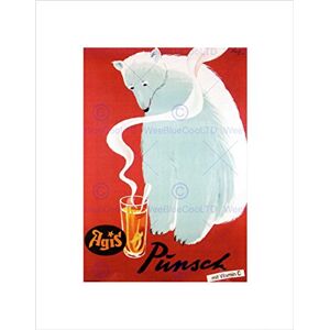 Wee Blue Coo Advert Drink Punch Polar Bear Hot Steam Vitain Cool Wall Art Print Wee Blue Coo Advert Drink Punch Polar Bear Hot Steam Vitain Cool Wall Art Print
