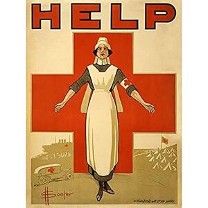 Fine Art Prints Souter WWI War Nurse Red Cross Australia Help Advert Art Print Canvas Premium Wall Decor Poster Mural Fine Art Prints Souter WWI War Nurse Red Cross Australia Help Advert Art Print Canvas Premium Wall Decor Poster Mural
