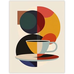 Artery8 Coffee Cup Bauhaus Geometric Design Kitchen Large Wall Art Poster Print Thick Paper 18X24 Inch Artery8 Coffee Cup Bauhaus Geometric Design Kitchen Large Wall Art Poster Print Thick Paper 18X24 Inch