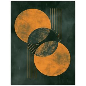 Artery8 Planet Eclipse Abstract Geometric Painting For Living Room Large Wall Art Poster Print Thick Paper 18X24 Inch Artery8 Planet Eclipse Abstract Geometric Painting For Living Room Large Wall Art Poster Print Thick Paper 18X24 Inch