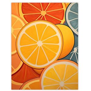 Artery8 Lemons and Oranges Oil Painting Abstract Fruit Slices Kitchen Artwork Large Wall Art Poster Print Thick Paper 18X24 Inch Artery8 Lemons and Oranges Oil Painting Abstract Fruit Slices Kitchen Artwork Large Wall Art Poster Print Thick Paper 18X24 Inch