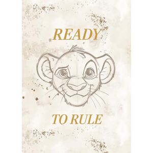 Komar Wall Picture Disney The Lion King Ready to Rule Size 50 x 70 cm Children's Room Wall Decoration Komar Wall Picture Disney The Lion King Ready to Rule Size 50 x 70 cm Children's Room Wall Decoration