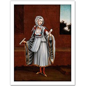 Artery8 Vanmour Woman From Island Kythnos Thermia Painting Artwork Framed Wall Art Print 18X24 Inch Artery8 Vanmour Woman From Island Kythnos Thermia Painting Artwork Framed Wall Art Print 18X24 Inch