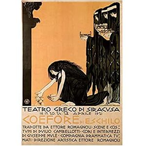 Wee Blue Coo Theatre Stage Play Coefore Aeschylus Greek Syracuse Sicily Italy Wall Art Print Wee Blue Coo Theatre Stage Play Coefore Aeschylus Greek Syracuse Sicily Italy Wall Art Print