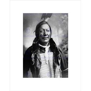 Wee Blue Coo VINTAGE B&W INDIAN FIRE LIGHTNING NATIVE FIRST NATION FRAMED ART PRINT B12X11727 Wee Blue Coo VINTAGE B&W INDIAN FIRE LIGHTNING NATIVE FIRST NATION FRAMED ART PRINT B12X11727