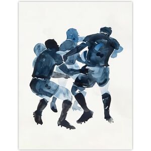 Artery8 Scrum Rugby Football Sport Players Watercolour Living Room Extra Large XL Wall Art Poster Print Artery8 Scrum Rugby Football Sport Players Watercolour Living Room Extra Large XL Wall Art Poster Print
