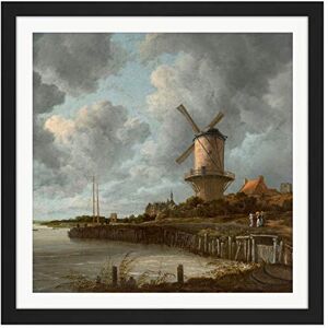 Artery8 Van Ruisdael Windmill Wijk Bij Duurstede Painting Square Wooden Framed Wall Art Print Picture 16X16 Inch Artery8 Van Ruisdael Windmill Wijk Bij Duurstede Painting Square Wooden Framed Wall Art Print Picture 16X16 Inch