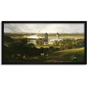 Fine Art Prints Turner London From Greenwich Park Long Framed Art Print Wall Poster 25x12 inch Fine Art Prints Turner London From Greenwich Park Long Framed Art Print Wall Poster 25x12 inch