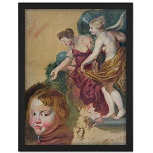 Artery8 Peter Paul Rubens Study With Maria Dei Medicis Artwork Framed Wall Art Print 18X24 Inch Artery8 Peter Paul Rubens Study With Maria Dei Medicis Artwork Framed Wall Art Print 18X24 Inch
