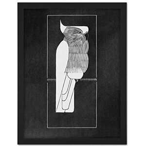 Artery8 Samuel Jessurun De Mesquita Picture Crown Cockatoo Artwork Framed Wall Art Print 18X24 Inch Artery8 Samuel Jessurun De Mesquita Picture Crown Cockatoo Artwork Framed Wall Art Print 18X24 Inch