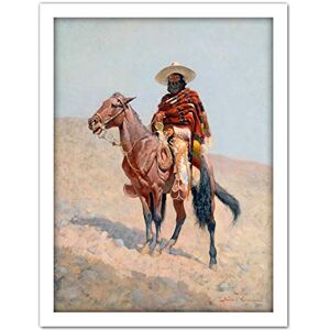 Fine Art Prints Remington Mexican Vaquero Horseman Painting Large Framed Art Print Poster Wall Decor 18x24 in Fine Art Prints Remington Mexican Vaquero Horseman Painting Large Framed Art Print Poster Wall Decor 18x24 in
