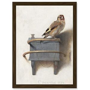 Artery8 Fabritius The Goldfinch Bird Animal Nature Painting A4 Artwork Framed Wall Art Print Artery8 Fabritius The Goldfinch Bird Animal Nature Painting A4 Artwork Framed Wall Art Print