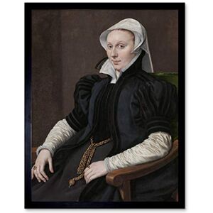 Artery8 Anthonis Mor Portraits Anne Fernely Painting Art Print Framed Poster Wall Decor 12x16 inch Artery8 Anthonis Mor Portraits Anne Fernely Painting Art Print Framed Poster Wall Decor 12x16 inch