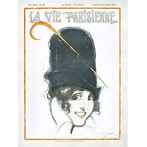 Artery8 La Vie Parisienne Big Hat Feather Pin Magazine Cover Unframed Wall Art Print Poster Home Decor Premium Artery8 La Vie Parisienne Big Hat Feather Pin Magazine Cover Unframed Wall Art Print Poster Home Decor Premium