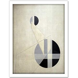 Wee Blue Coo Moholy Nagy Composition A XX Abstract Artwork Framed Wall Art Print 18X24 Inch Wee Blue Coo Moholy Nagy Composition A XX Abstract Artwork Framed Wall Art Print 18X24 Inch