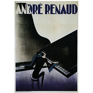 Wee Blue Coo Music Concert Ad Virtuoso Piano Renaud France Wall Art Print Wee Blue Coo Music Concert Ad Virtuoso Piano Renaud France Wall Art Print