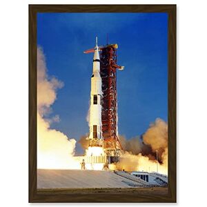 Artery8 Space Nasa Apollo 11 Rocket Launch Lift Off Photo USA Moon Mission Artwork Framed Wall Art Print A4 Artery8 Space Nasa Apollo 11 Rocket Launch Lift Off Photo USA Moon Mission Artwork Framed Wall Art Print A4