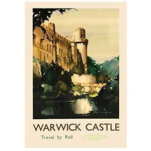 Wee Blue Coo Travel Ad Vintage Warwick Castle British Railways Wall Art Print Wee Blue Coo Travel Ad Vintage Warwick Castle British Railways Wall Art Print