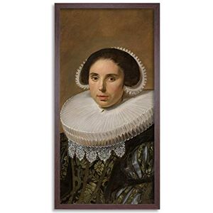 Artery8 Frans Hals Portrait Of A Woman Painting Framed Wall Art Print Long 25X12 Inch Artery8 Frans Hals Portrait Of A Woman Painting Framed Wall Art Print Long 25X12 Inch