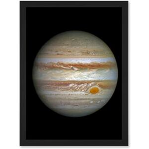 Artery8 Hubble Space Telescope Image Jupiter WFC3/UVIS Largest Planet In Our Solar System Great Red Spot View Anticyclone And Colourful Atmosphere Bands Artwork Framed A3 Wall Art Print Artery8 Hubble Space Telescope Image Jupiter WFC3/UVIS Largest Planet In Our Solar System Great Red Spot View Anticyclone And Colourful Atmosphere Bands Artwork Framed A3 Wall Art Print