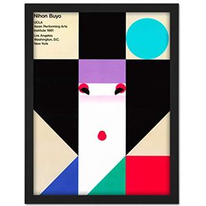 Wee Blue Coo Tour Nihonbuyo Japanese Geisha Artwork Framed Wall Art Print 18X24 Inch Wee Blue Coo Tour Nihonbuyo Japanese Geisha Artwork Framed Wall Art Print 18X24 Inch