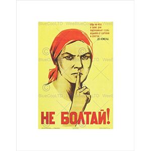 Wee Blue Coo WAR WW2 SOVIET UNION GOSSIP VINTAGE RETRO ADVERT FRAMED ART PRINT MOUNT B12X2001 Wee Blue Coo WAR WW2 SOVIET UNION GOSSIP VINTAGE RETRO ADVERT FRAMED ART PRINT MOUNT B12X2001
