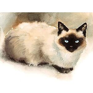 Wee Blue Coo Cat Ragdoll Watercolour Art Print Canvas Premium Wall Decor Poster Wee Blue Coo Cat Ragdoll Watercolour Art Print Canvas Premium Wall Decor Poster