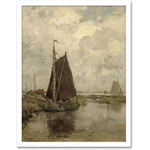 Artery8 Jacob Maris Ships In Dull Weather Painting Art Print Framed Poster Wall Decor 12x16 inch Artery8 Jacob Maris Ships In Dull Weather Painting Art Print Framed Poster Wall Decor 12x16 inch