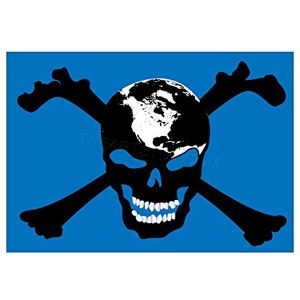 Wee Blue Coo Painting Pirate Skull Cross Bones World Map Wall Art Print Wee Blue Coo Painting Pirate Skull Cross Bones World Map Wall Art Print