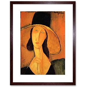 Wee Blue Coo Painting Amedeo Modigliani Woman With Hat Framed Wall Art Print Wee Blue Coo Painting Amedeo Modigliani Woman With Hat Framed Wall Art Print