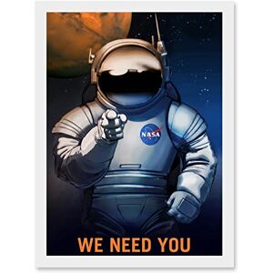 Wee Blue Coo NASA Space Job Advert We Need You Artwork Framed Wall Art Print A4 Wee Blue Coo NASA Space Job Advert We Need You Artwork Framed Wall Art Print A4