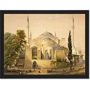 Wee Blue Coo Paintings Landscape Aya Sofya Mosque Istanbul Islam Haghe Large Framed Art Print Poster Wall Decor 18x24 inch Wee Blue Coo Paintings Landscape Aya Sofya Mosque Istanbul Islam Haghe Large Framed Art Print Poster Wall Decor 18x24 inch