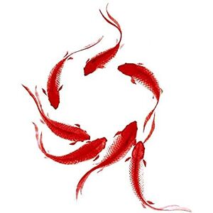 Wee Blue Coo Koi Fish Painting Art Print Canvas Premium Wall Decor Poster Wee Blue Coo Koi Fish Painting Art Print Canvas Premium Wall Decor Poster