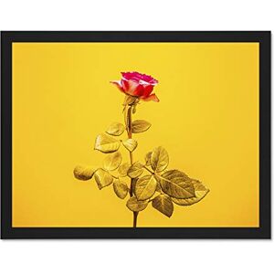 Fine Art Prints Grosicki Red Flower Golden Leaves Large Framed Art Print Poster Wall Decor 18x24 inch Fine Art Prints Grosicki Red Flower Golden Leaves Large Framed Art Print Poster Wall Decor 18x24 inch