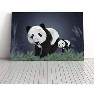 Big Box Art Panda Illustration (2) Canvas Print Gallery Wrapped 30mm Frame Wall Art 30x20 inches Ready to Hang Modern Animals Picture Living Room Bedroom Lounge Office Big Box Art Panda Illustration (2) Canvas Print Gallery Wrapped 30mm Frame Wall Art 30x20 inches Ready to Hang Modern Animals Picture Living Room Bedroom Lounge Office