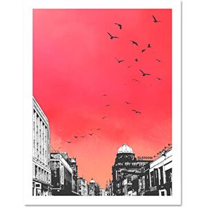 Wee Blue Coo Rooftop Birds Glasgow 18x24 Large Framed Art Print Poster Wall Decor 18x24 inch Wee Blue Coo Rooftop Birds Glasgow 18x24 Large Framed Art Print Poster Wall Decor 18x24 inch
