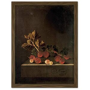 Artery8 Coorte Sprig Gooseberries On Stone Plinth Painting Artwork Framed Wall Art Print 18X24 Inch Artery8 Coorte Sprig Gooseberries On Stone Plinth Painting Artwork Framed Wall Art Print 18X24 Inch