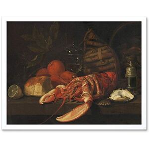 Artery8 David Davidsz De Heem Still Life Lobster Painting Art Print Framed Poster Wall Decor 12x16 inch Artery8 David Davidsz De Heem Still Life Lobster Painting Art Print Framed Poster Wall Decor 12x16 inch