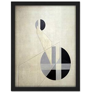 Wee Blue Coo Moholy Nagy Composition A XX Abstract Artwork Framed Wall Art Print 18X24 Inch Wee Blue Coo Moholy Nagy Composition A XX Abstract Artwork Framed Wall Art Print 18X24 Inch