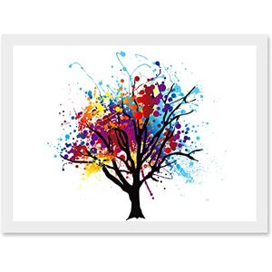Artery8 - Abstract Tree Splash - A4 - Framed Wall Art Print Artery8 - Abstract Tree Splash - A4 - Framed Wall Art Print