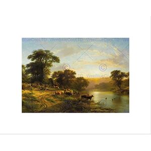 Wee Blue Coo Painting Landscape Rural Cole Sussex Evening Wall Art Print Wee Blue Coo Painting Landscape Rural Cole Sussex Evening Wall Art Print
