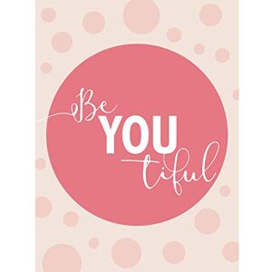 Fine Art Prints Großes Kunstdruck-Poster, Motiv: Be You Beautiful Pink, 45,7 x 61 cm Fine Art Prints Großes Kunstdruck-Poster, Motiv: Be You Beautiful Pink, 45,7 x 61 cm