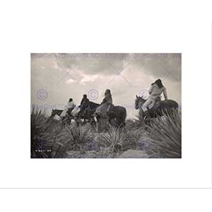 Wee Blue Coo VINTAGE PORTRAIT APACHE NATIVE AMERICAN STORM CLOUD FRAMED ART PRINT B12X11809 Wee Blue Coo VINTAGE PORTRAIT APACHE NATIVE AMERICAN STORM CLOUD FRAMED ART PRINT B12X11809