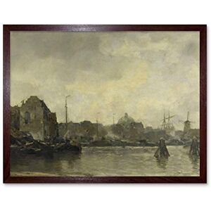 Artery8 Jacob Maris Cityscape Ships Painting Art Print Framed Poster Wall Decor 12x16 inch Artery8 Jacob Maris Cityscape Ships Painting Art Print Framed Poster Wall Decor 12x16 inch