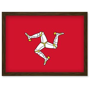Artery8 - Isle of Man National Flag - A4 - Framed - Wall Art Artery8 - Isle of Man National Flag - A4 - Framed - Wall Art