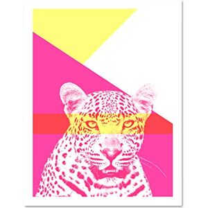 Wee Blue Coo Bold Animals Pink Leopard Large Framed Art Print Wall Poster 18x24 inch Wee Blue Coo Bold Animals Pink Leopard Large Framed Art Print Wall Poster 18x24 inch