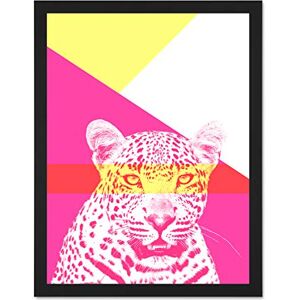 Wee Blue Coo Bold Animals Pink Leopard Large Framed Art Print Wall Poster 18x24 inch Wee Blue Coo Bold Animals Pink Leopard Large Framed Art Print Wall Poster 18x24 inch